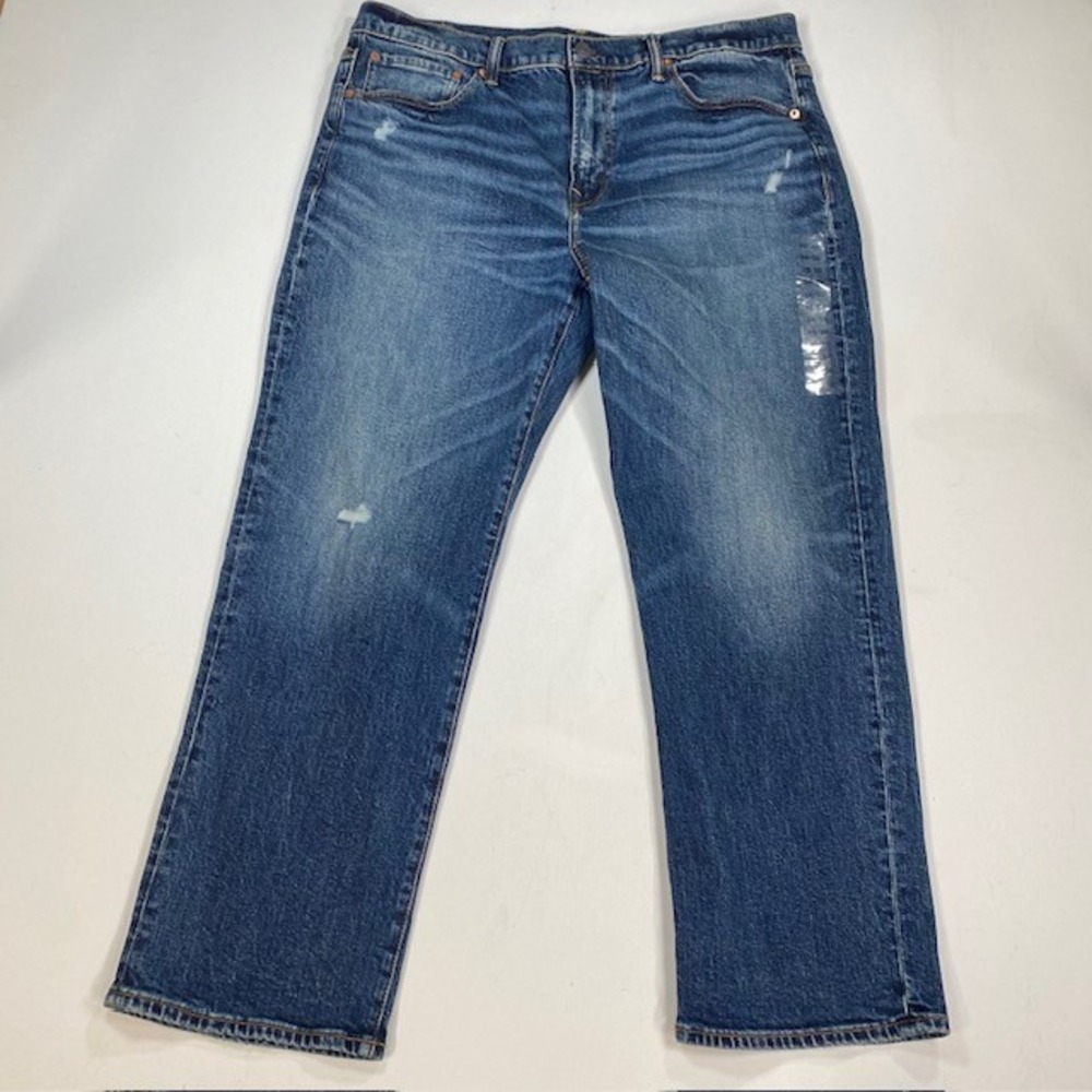 American Eagle Outfitters Flex‎ Relaxed Straight Jeans Mens W36xL27.5 Distressed
